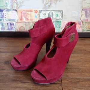 Michael Kors Devenport Bordeaux Bootie Sz 6M